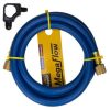 Hvac Appion Appion Tools | 3/8" Megaflow High-Speed Dual-Purpose Hose, 6', 3/8" X 1/4" Flare (Blue)