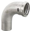 Plumbing Viega Megapress 304 Stainless Steel Fittings | 2-1/2" Megapress Xl 304 Stainless Steel 90-Degree Street Elbow