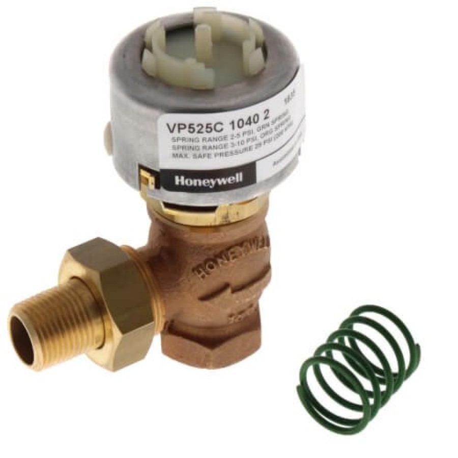 Heating Honeywell Pneumatic Radiator Valves | 1/2" Angle Npt Male Union Two-Way Unitary Valve (2 Cv)