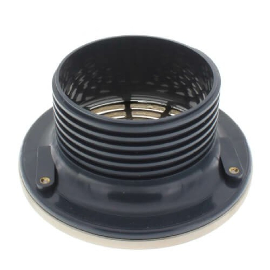 Plumbing Sioux Chief Floor Drains | 4" Schedule 40 Hub Connection Finishline Adjustable Floor Drain W/ Nickel Bronze Strainer, 6.5" Top