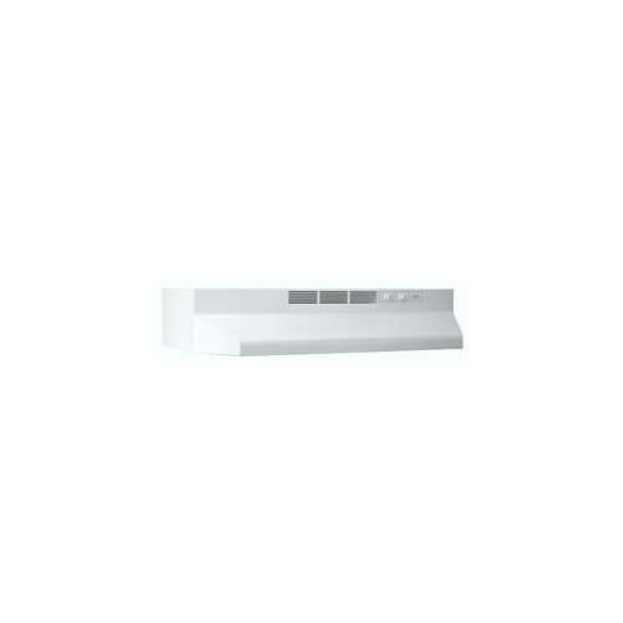 Hvac Broan | 30" 41000 Series 2 Speed White Non-Ducted Range Hood