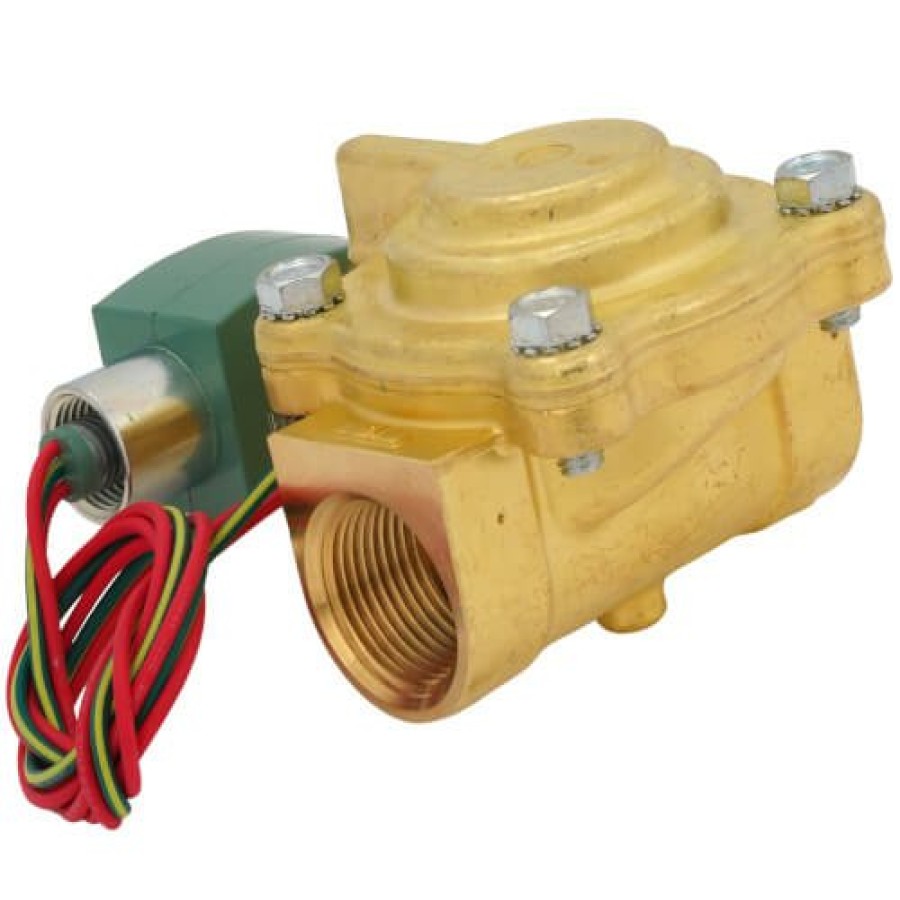 Valves Asco RedHat Pilot Operated Solenoid Valves | 1" Npt 2-Way Normally Closed Solenoid Valve, 11.5 Cv (120/60Vac)