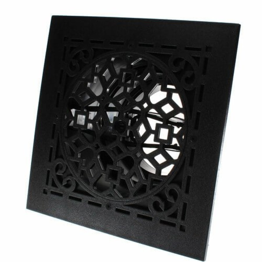 Hvac AirTec Airtec Diffusers, Grilles, & Accessories | Mvab Ceiling Diffuser W/ Antique Black Grille (8" X 8")