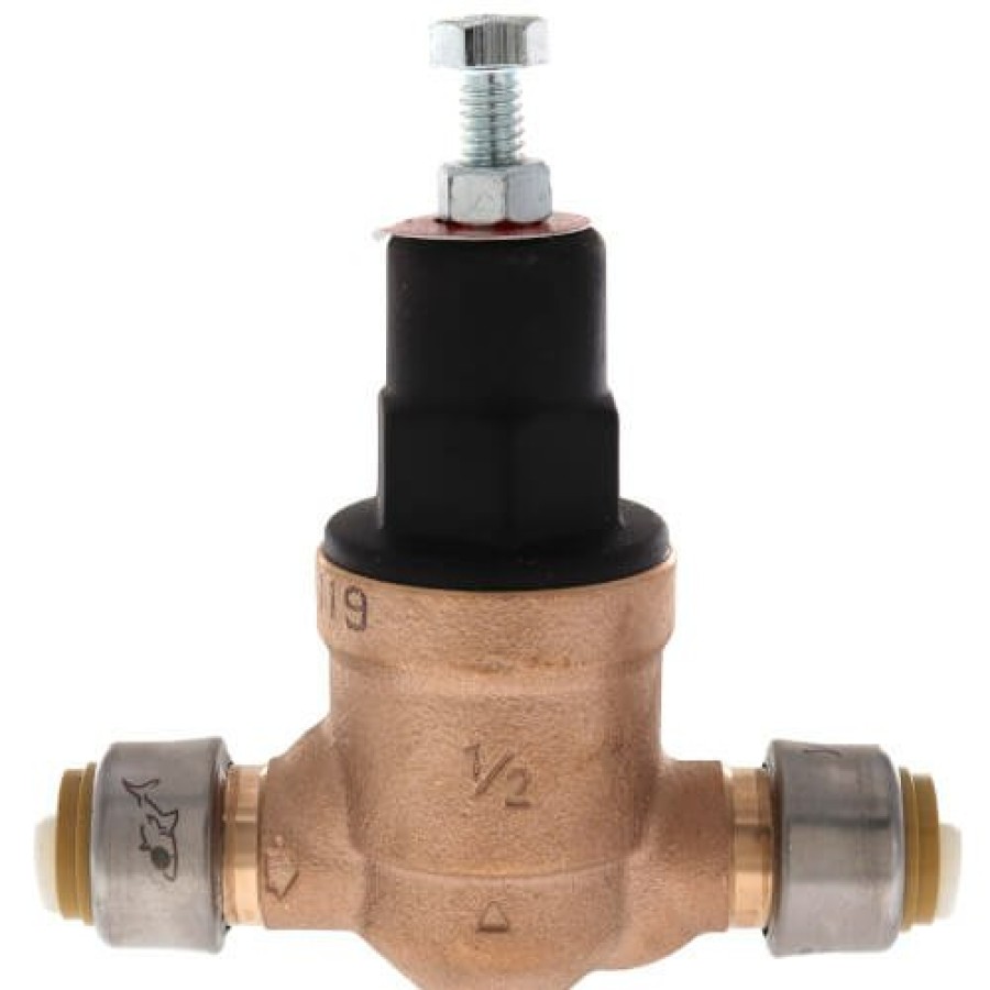 Heating SharkBite Pressure Reducing Valves | 1/2" Eb-45 Sharkbite Pressure Regulator, Lead Free (Direct Connectors, 45 Psi)