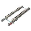 Pex Uponor (Wirsbo) Uponor Stainless Steel Manifolds | 12-Loop 1" Stainless Steel Radiant Heat Manifold Assembly W/ Flow Meter