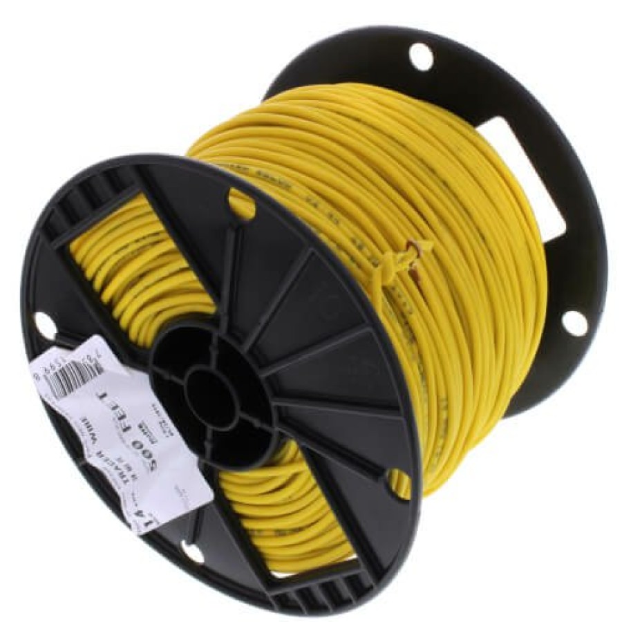 Heating Wal-rich Underground Gas | Yellow Burial Tracer Wire, 18 Gauge (500 Ft.)