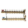 Pex Caleffi Caleffi Manifolds & Accessories | 1" Twistflow Manifold W/ Temp Gauge (8 Outlets)