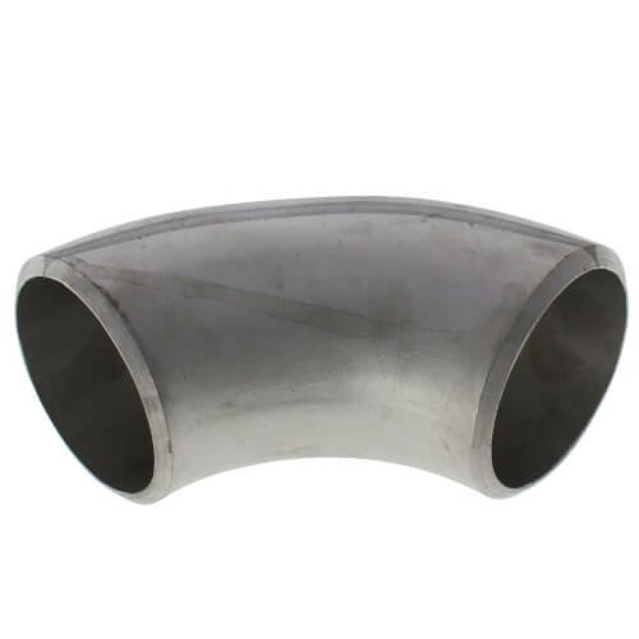 Plumbing Merit Brass Stainless Steel Butt-Weld Fittings | 3" Sch 40 Stainless Steel Butt-Weld 90° Long Radius Elbow