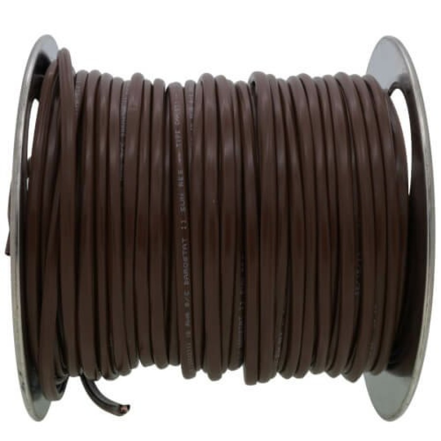 Electrical Southwire | 250 Ft. Spool - 18/8 Solid Southwire Cl2 (Non Plenum) Brown Thermostat Cable