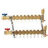 Pex Caleffi Caleffi Manifolds & Accessories | 1" Twistflow Inverted Manifold W/ Temp Gauge (8 Outlets)