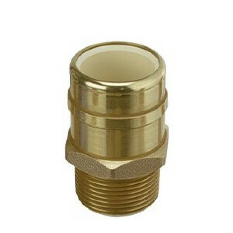 Plumbing Sioux Chief Cpvc Transition Fittings | 1-1/2" Cpvc X Mip Brass Straight Adapter, Astm D2846 (Lead Free)