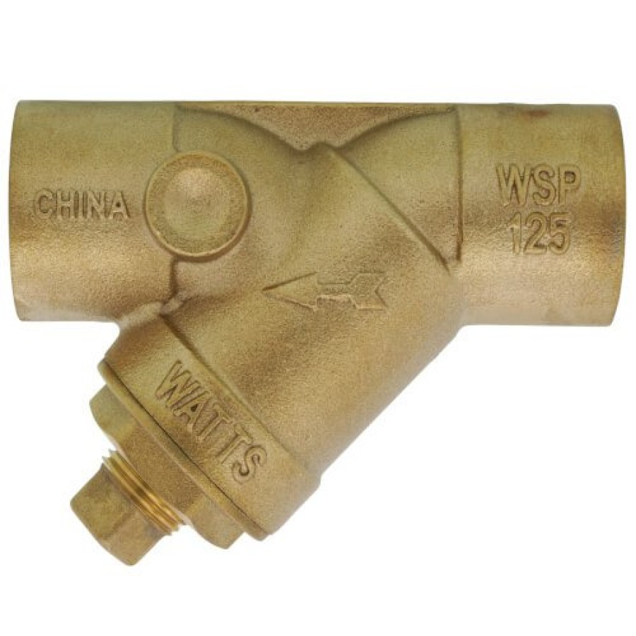 Valves Watts | 1-1/4" Lfs777Si Lead Free Brass Wye Strainer (Solder)