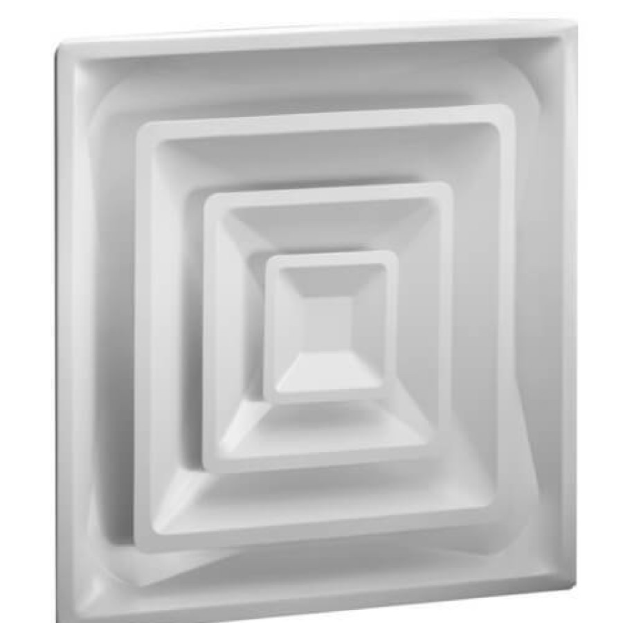 Hvac Hart & Cooley Diffusers | High Volume Supply Ceiling Diffuser W/ 6" Collar (Hvs Series)