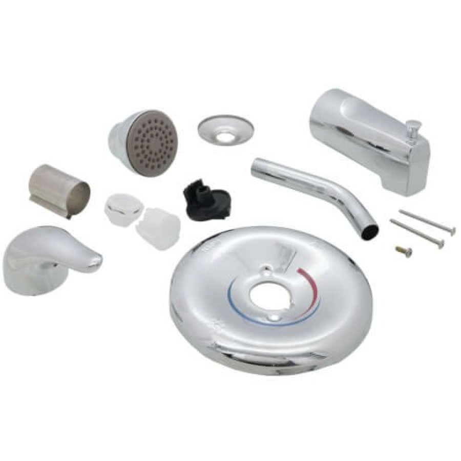 Plumbing Moen Trim Kits | Chateau Posi-Temp Tub And Shower Trim (Eco-Perform, Chrome)