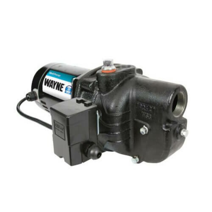 Plumbing Wayne Well Pumps | Sws100 1 Hp Cast Iron Shallow Well Jet Pump