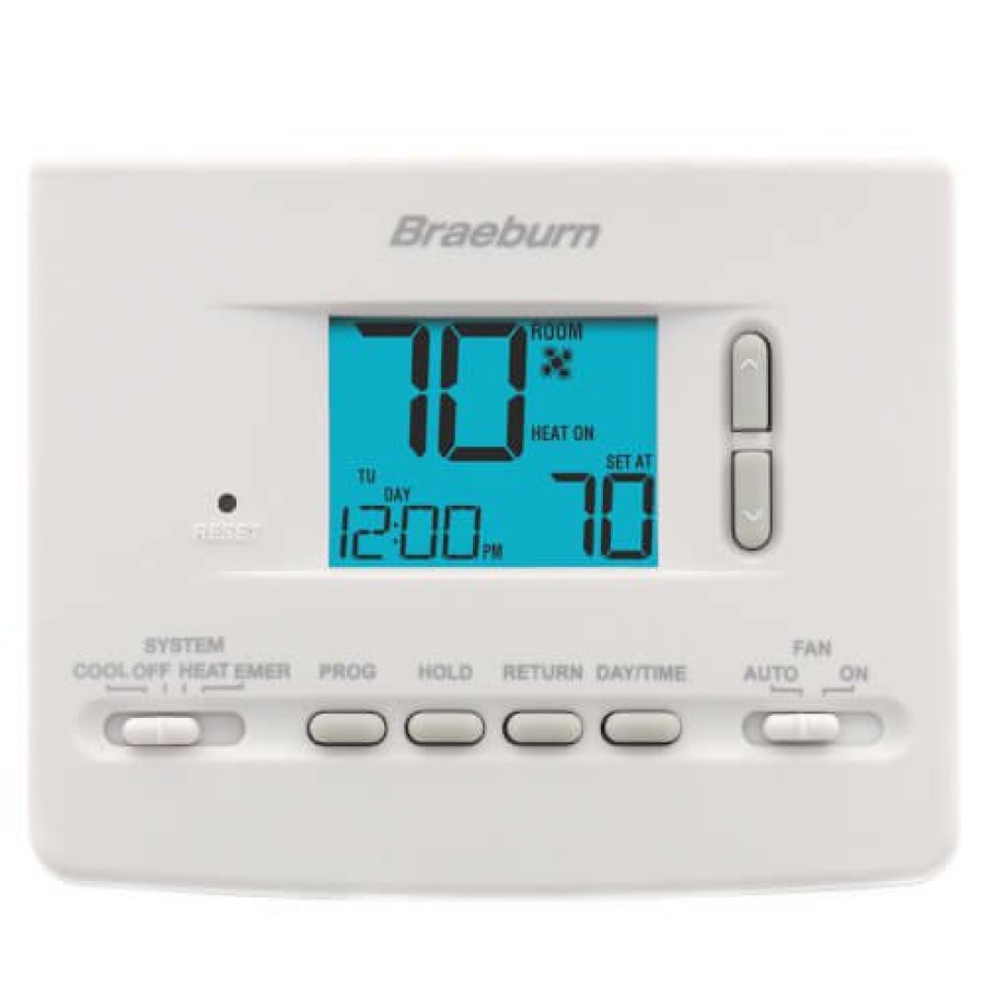 Thermostats Braeburn | 5-2 Day Programmable Thermostat (2 Heat/1 Cool) - Builders Series