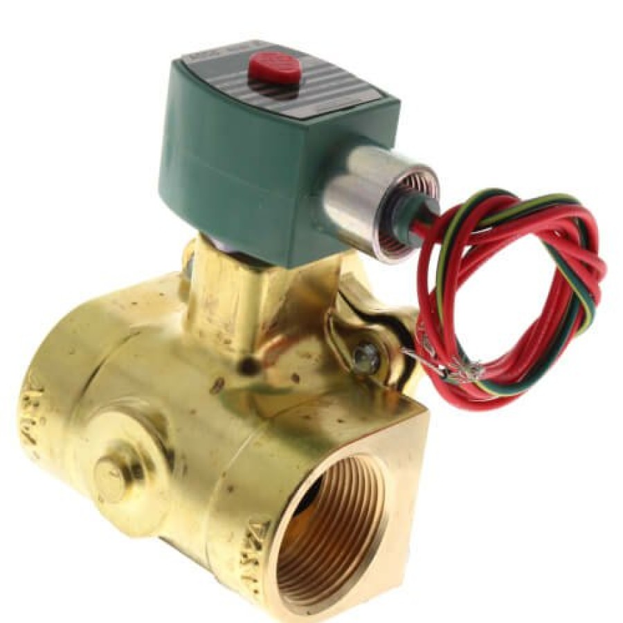 Valves Asco RedHat Pilot Operated Solenoid Valves | 1-1/4" Normally Closed Solenoid Valve, 15 Cv (120V)