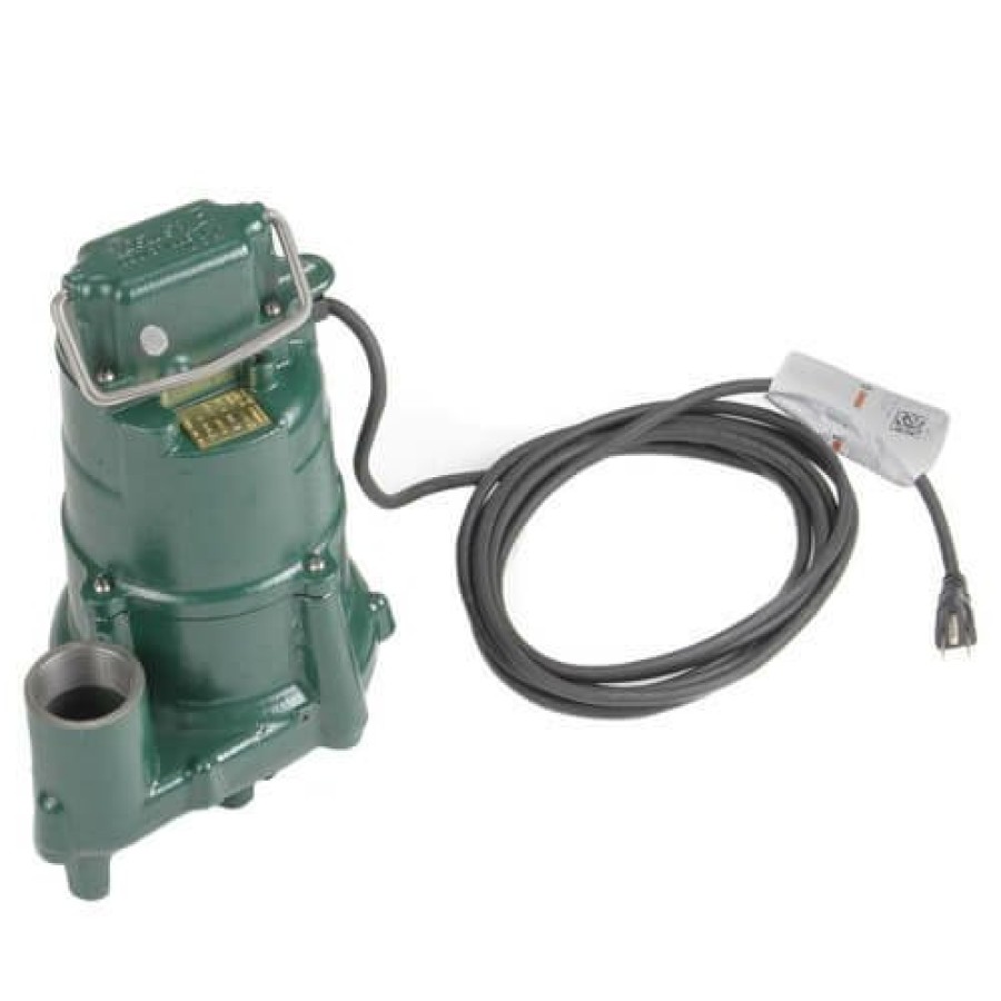 Plumbing Zoeller Effluent Pumps & Accessories | Model N98 Flow-Mate Non-Automatic Cast Iron Effluent Sump Pump - 115 V, 1/2 Hp