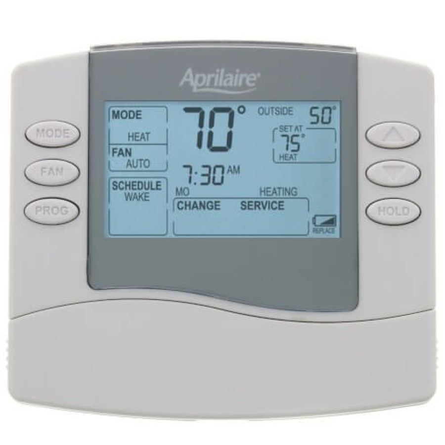 Thermostats Aprilaire | Universal Programmable Multi-Stage 2H/2C Or 4H/2C Heat Pump Thermostat (5/2 Or 5/1/1 Day)