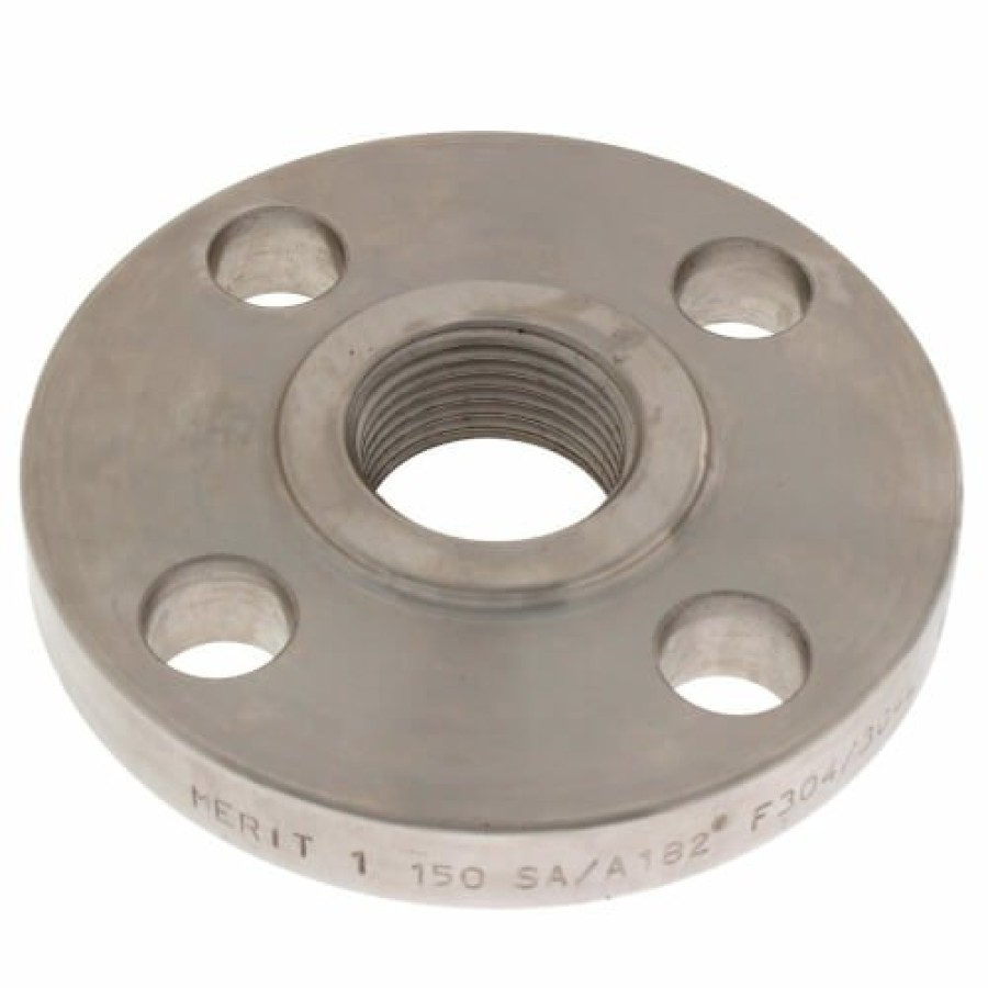 Plumbing Merit Brass Stainless Steel Ansi Flanges | 1" Stainless Steel Ansi Rf Threaded Flange