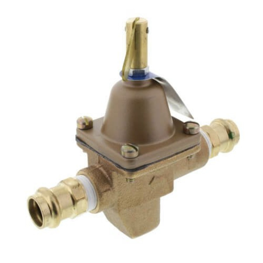 Heating Watts Boiler Fill Valves | B1156F 1/2" Bronze High Capacity Feed Water Pressure Regulator (Copper Press)