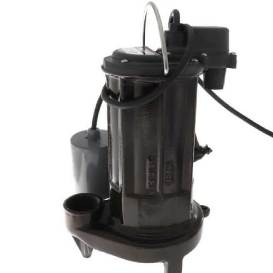 Plumbing Liberty Pumps Effluent Pumps & Accessories | 1/2 Hp Automatic Effluent Pump W/ Wide-Angle Piggyback Float Switch - 115V, 10 Ft Cord