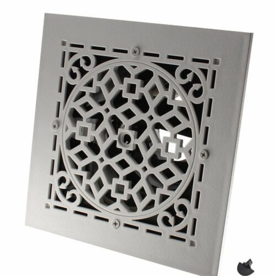 Hvac AirTec Airtec Diffusers, Grilles, & Accessories | Mvasw Ceiling Diffuser W/ Antique White Grille (6" X 6")