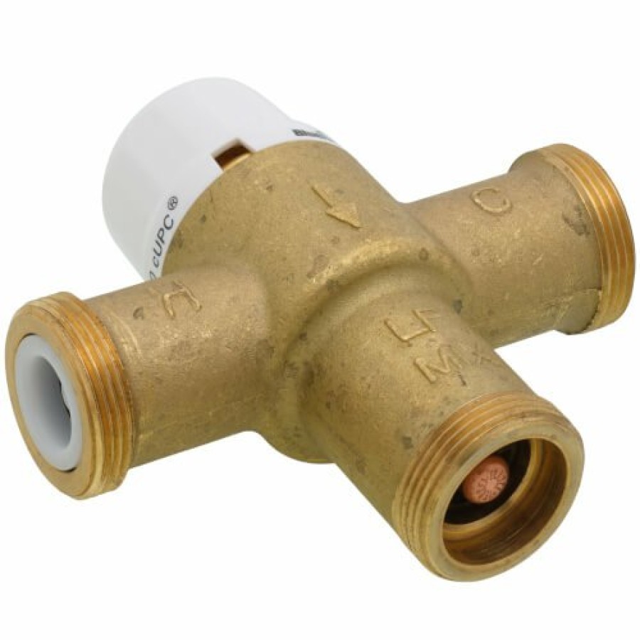 Heating Bluefin Mixing Valves | 1/2" Union Pex Crimp Mixing Valve, 80 To 120F (Lead Free)