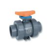 Valves Hayward | 3/4" Tbh Series True Union Cpvc Ball Valve W/ Socket And Threaded Ends, Fpm O-Ring (Gray)