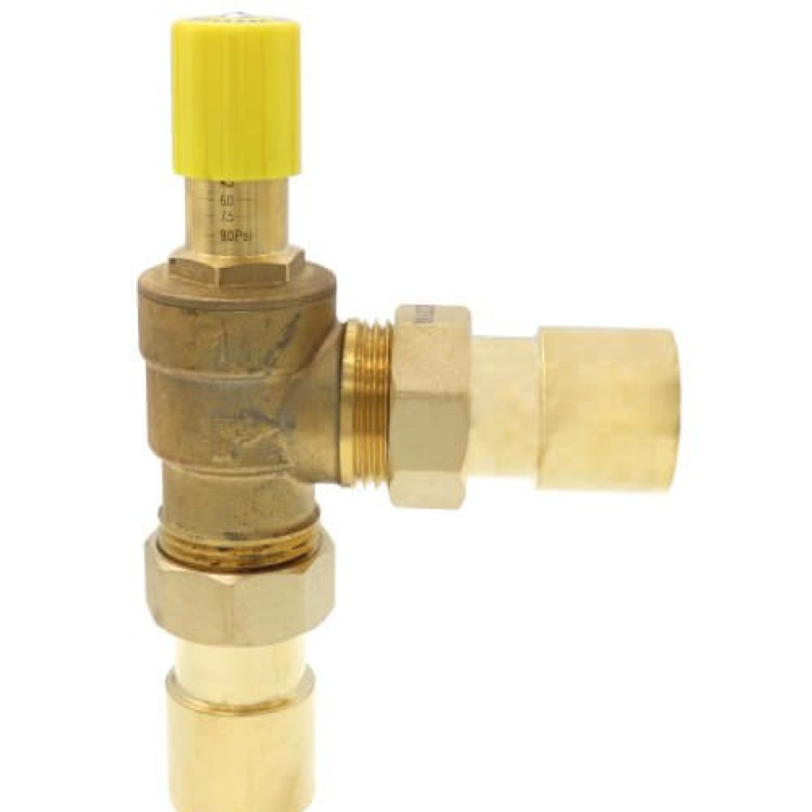 Heating Webstone Differential Bypass Valves | 1" Sweat Angled Differential Pressure By-Pass Valve