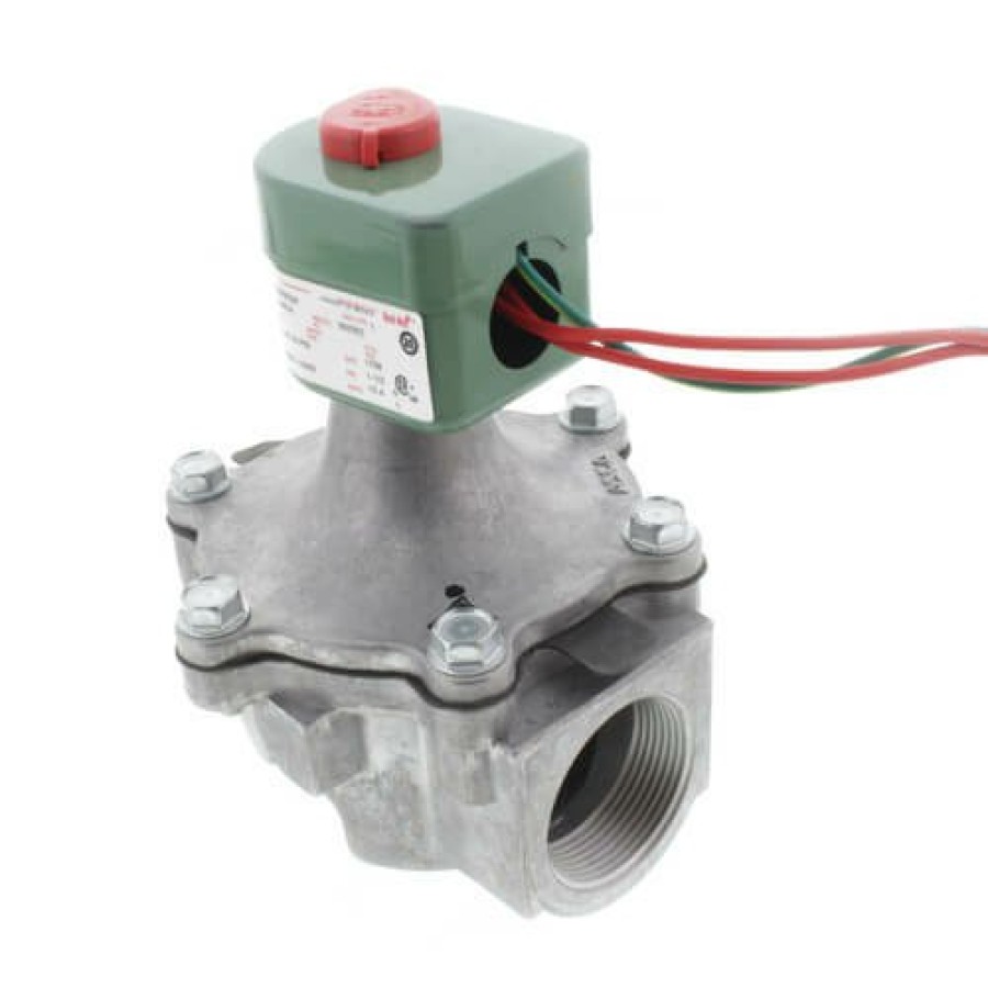 Heating Asco RedHat Combustion Solenoid Valves | 1-1/2" Aluminum Solenoid Air Valve, 1,900,000 Btuh Max (120V)