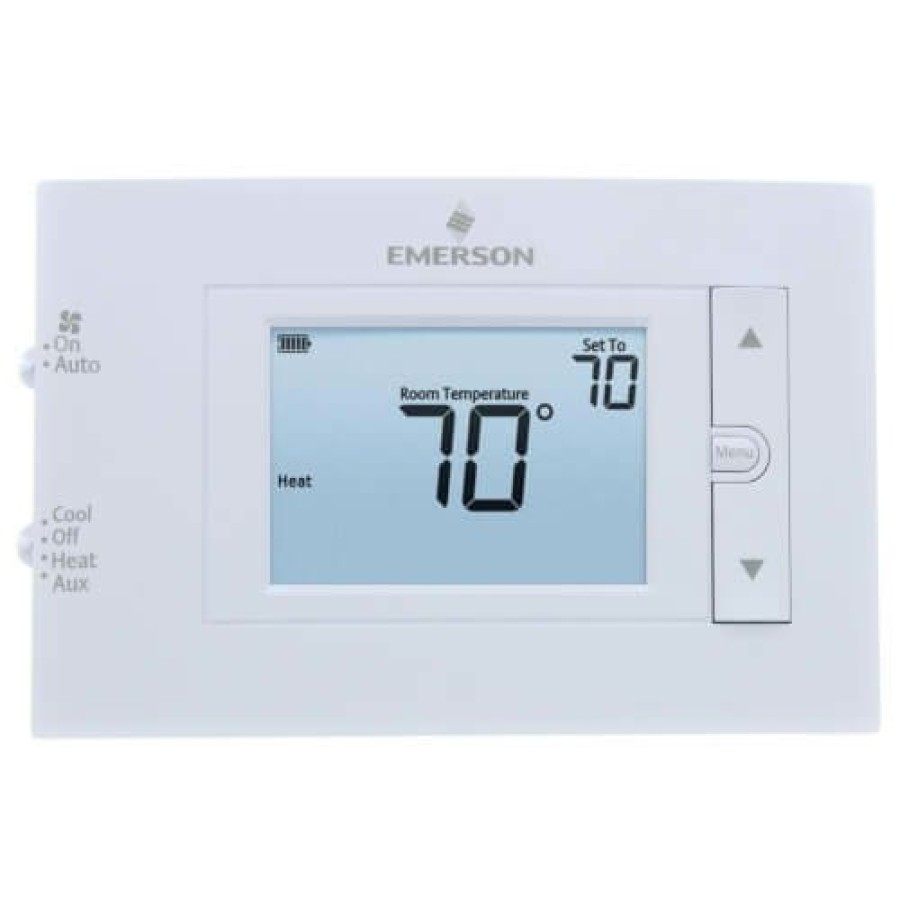 Thermostats White Rodgers | 4.5" Display Heat Pump Non-Programmable Thermostat 2 Heat/1 Cool