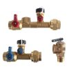 Plumbing Rinnai Tankless Water Heater Valves And Accessories | Female Iron Pipe Tankless Water Heater Installation Isolation Valve Kit (Lead Free)