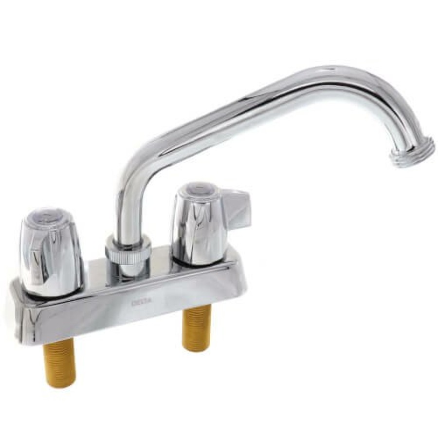 Plumbing Delta | Classic Centerset Two Handle Laundry Faucet W/ Hose Thread