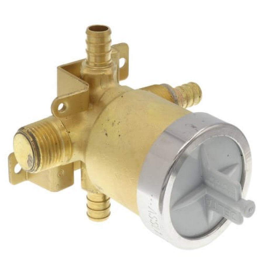 Plumbing Delta Rough-In Valves | Multichoice Rough-In Valve Body W/ Universal Prefab Pex Crimp, Shower Only