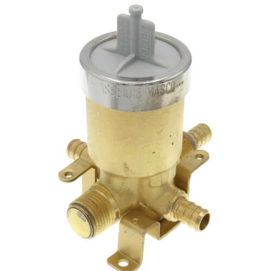 Plumbing Delta Rough-In Valves | Multichoice Rough-In Valve Body W/ Universal Prefab Pex Crimp, Shower Only