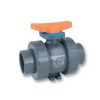 Valves Hayward | 1-1/2" Tbh Series True Union Cpvc Ball Valve W/ Socket And Threaded Ends, Fpm O-Ring (Gray)