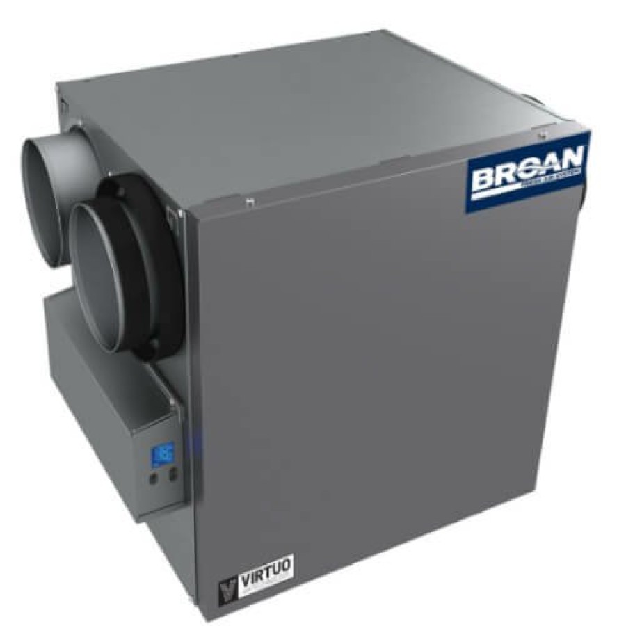 Hvac Broan Broan Heat Recovery Ventilators | 110 Cfm Ai Series Heat Recovery Ventilator W/ Side Ports (68% Efficiency)