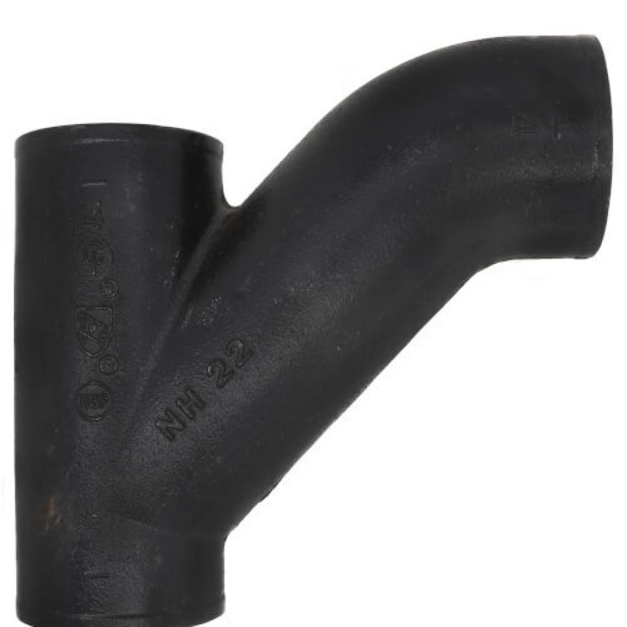 Plumbing Charlotte No Hub Cast Iron Fittings (Domestic) | 4" No Hub Cast Iron Combination Wye & 45° Elbow