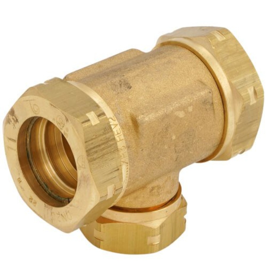 Heating Gastite Gastite Csst Fittings | 3/4" Run X 3/4" Run X 1/2" Tee - Tee Fitting