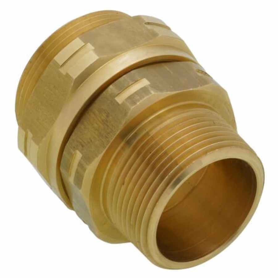 Heating Gastite Gastite Csst Fittings | 1-1/4" Termination Fitting X 1-1/4" Male Npt W/ Square Flange