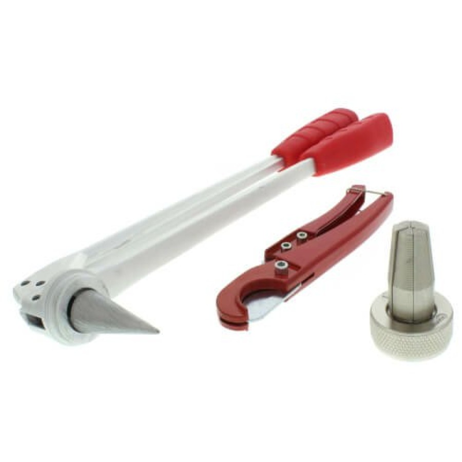 Pex Bluefin Propex Expander Tools & Heads | Pex Expander Tool W/ 3/8", 1/2", 3/4", 1" Heads, Includes Tube Cutter