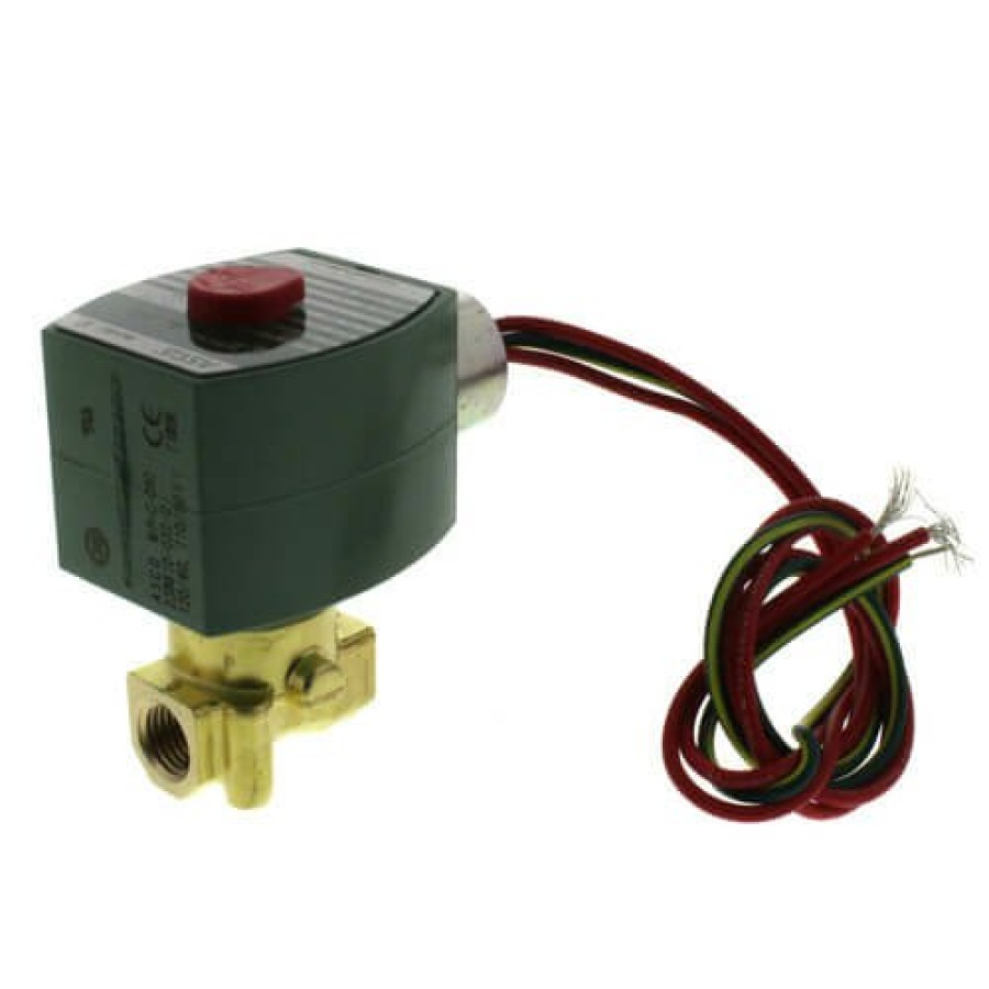 Valves Asco RedHat Direct Acting Solenoid Valves | 1/4" Normally Closed Solenoid Valve, .73 Cv (120V)