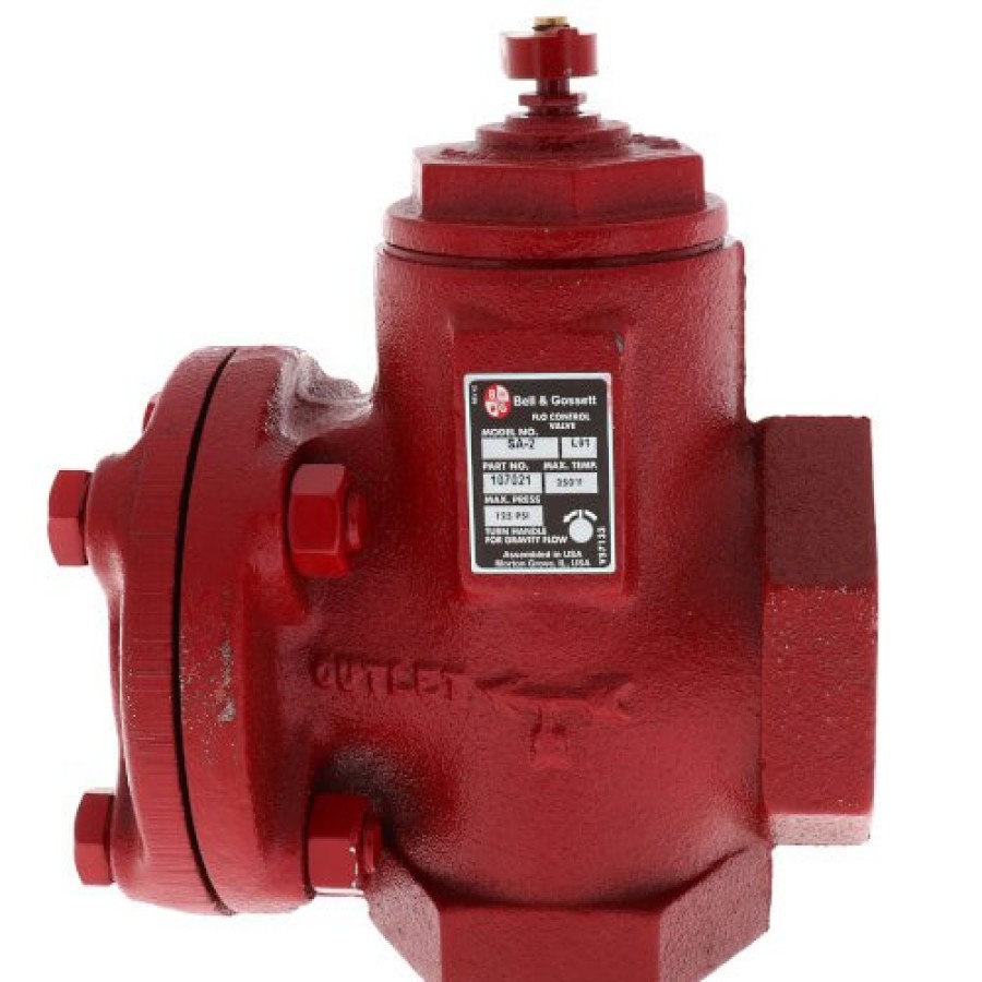 Heating Bell & Gossett Flow Valves | 2" Straight-Angle Flow Control