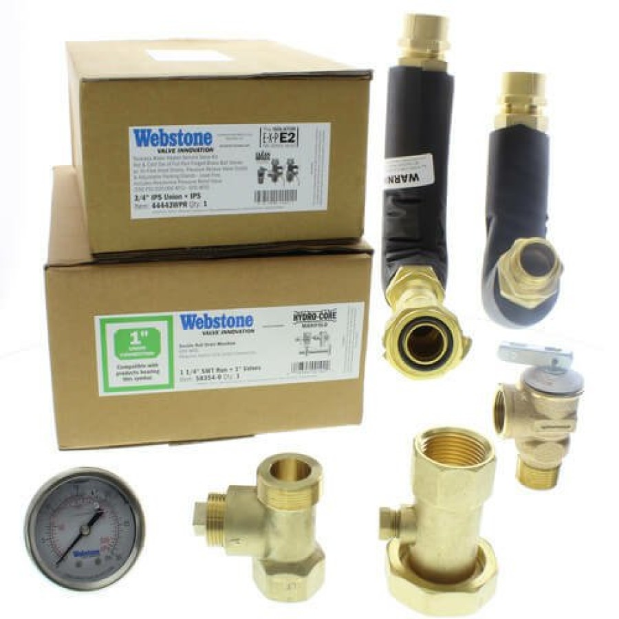 Heating Webstone Hydro-Core Manifolds | 1-1/4" Sweat Hydro-Core Complete Near Boiler Piping Kit For Select Combi Boilers