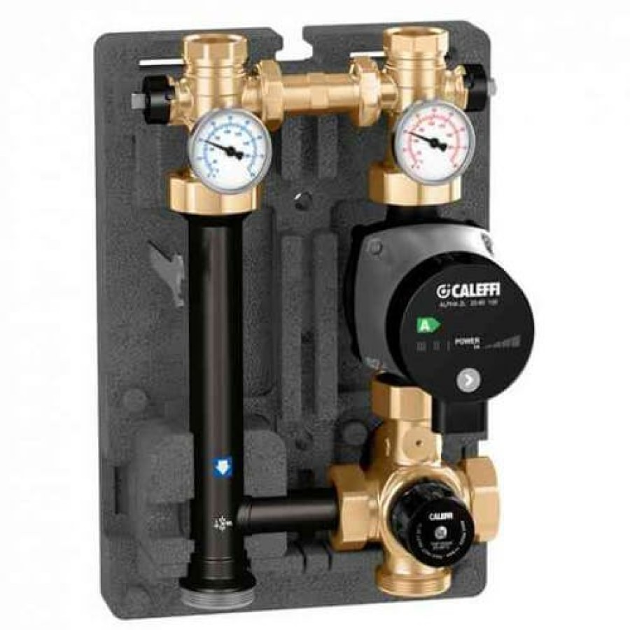 Pex Caleffi Hydromixers | 166 Hydromixer Dual Line W/ Ups15-58Fc 3 Speed Pump On Right