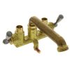 Plumbing Gerber | Two Handle Clamp On Laundry Faucet W/ Direct Sweat Connections, Threaded Hose Spout, Rough Brass (49-531)