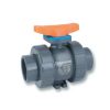 Valves Hayward | 2" Tbh Series True Union Cpvc Ball Valve W/ Socket And Threaded Ends, Epdm O-Ring (Gray)