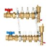 Pex Caleffi Caleffi Manifolds & Accessories | 1" Twistflow Manifold W/ Temp Gauge (3 Outlets)