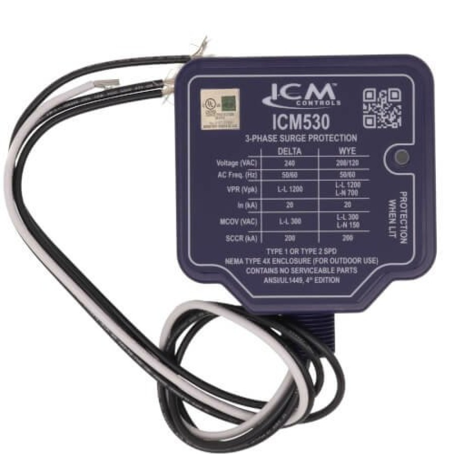 Electrical ICM Controls | 3-Phase Surge Protective Device For 240Vac (Delta) Or 120/208Vac (Wye)